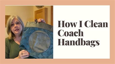 how to clean leather coach bag.